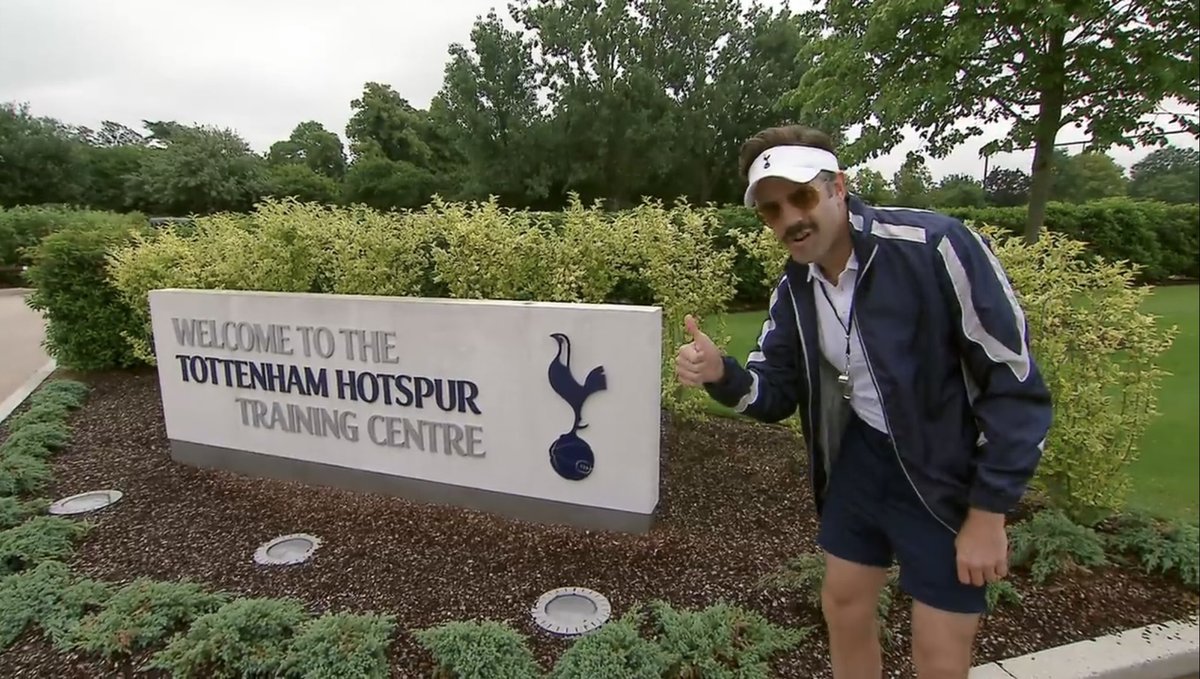 phlhotspur's tweet photo. Should Tottenham re-hire Ted Lasso now that he’s available? https://t.co/yRWtyykRSM