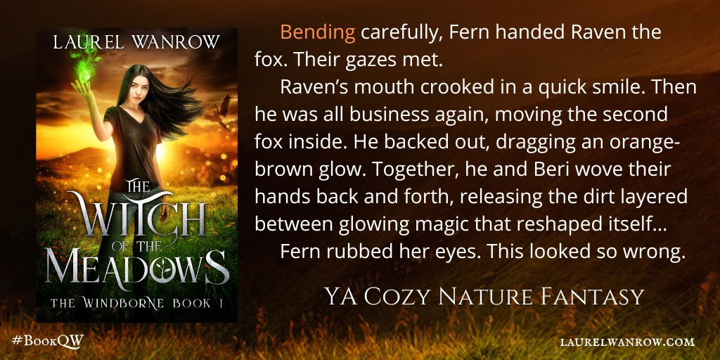 It's #BookQW and Fern is ‘bending’ to magical ways!

More about this series: wp.me/p76rSl-2Me

Seize adventure: books2read.com/WitchMeadows

#cozyfantasy #naturefantasy #YAfantasy #friendship #Thewindborne #fantasyadventure