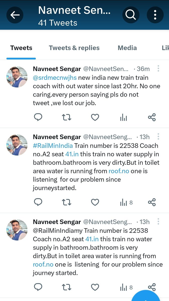 NavneetSengar19's tweet photo. @AshwiniVaishnaw @RailMinIndia First make smooth journey for present  customer .I  am exalted this issue since started my journey but still no solution. https://t.co/9IRBjPXhll
