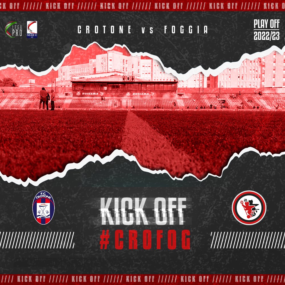 CalcioFoggiaoff's tweet photo. π΄ K I C K O F F β«
Γ iniziata #Crotone vs #Foggia πͺ
#StoConTe #ForzaFoggia
#Satanelli #CROFOG https://t.co/ZZEreH2pdd