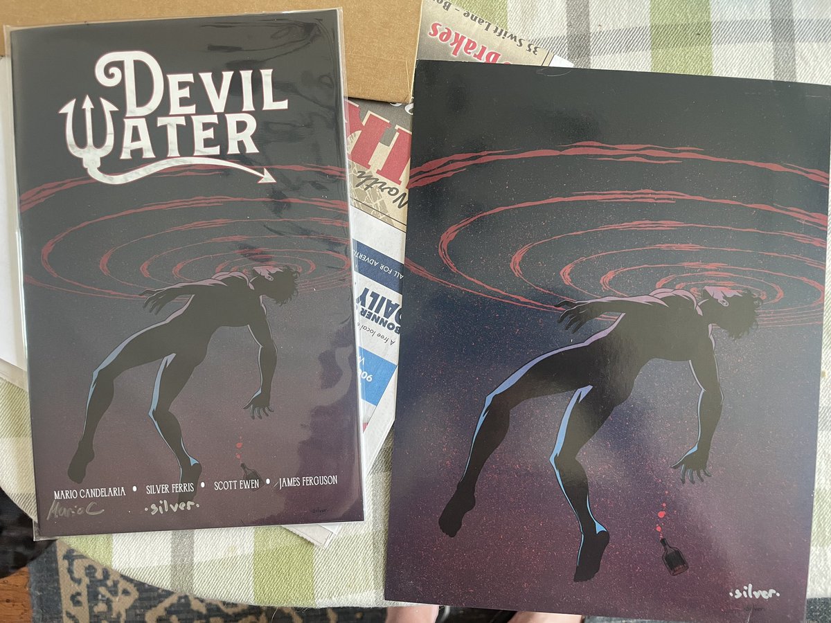 schiekapedia's tweet photo. Got the goods from @TheOtherMarioC today, and while I’ve got your attention, consider backing out current #crime #noir OGN, #OneTrueLove on Kickstarter (link below)!
#comics #makecomics #devilwater
https://t.co/PQKz5BCl6s https://t.co/Wt18S0Hu8V