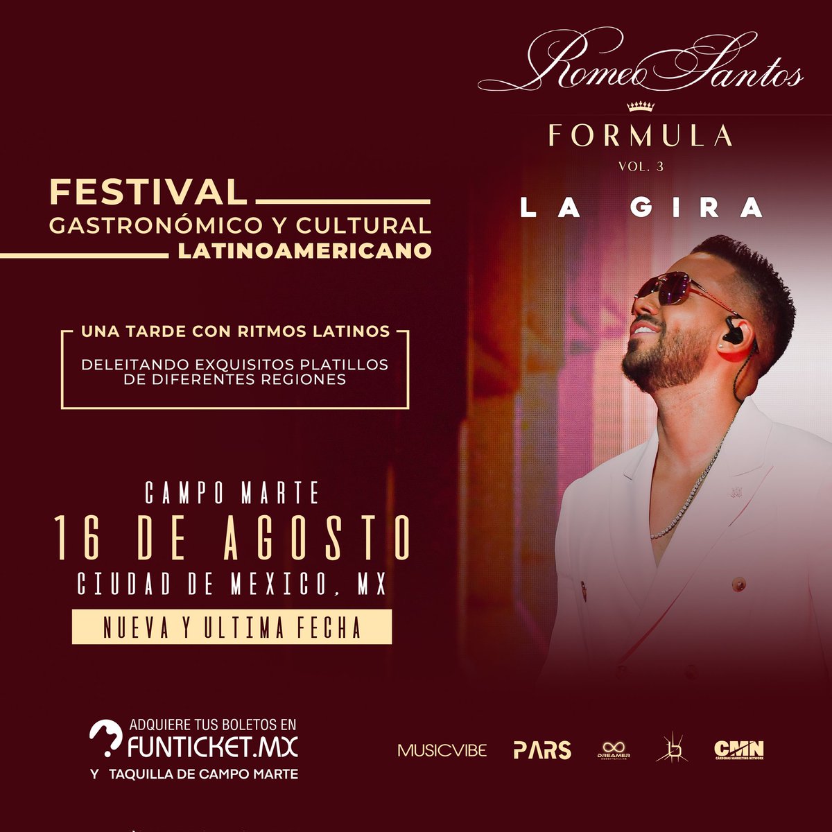 RomeoSantosMEX's tweet photo. Ya tienes tu acceso para este 16 de agosto?
Que esperan? El rey de la bachata @RomeoSantosPage estará pronto en CDMX. No te quedes fuera de este gran tour de #FormulaVol3
#RomeoEnCDMX
#romeistadecorazón
@RomeoSantosMEX
@Funticketmx
https://t.co/4k3Ww4TgeC https://t.co/rJ2Fs2gkoo