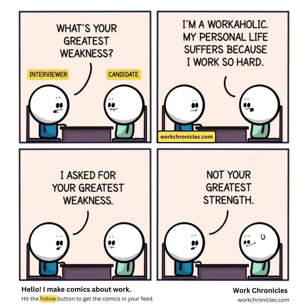 _workchronicles's tweet photo. Greatest Weakness https://t.co/JqRkxJcjwm