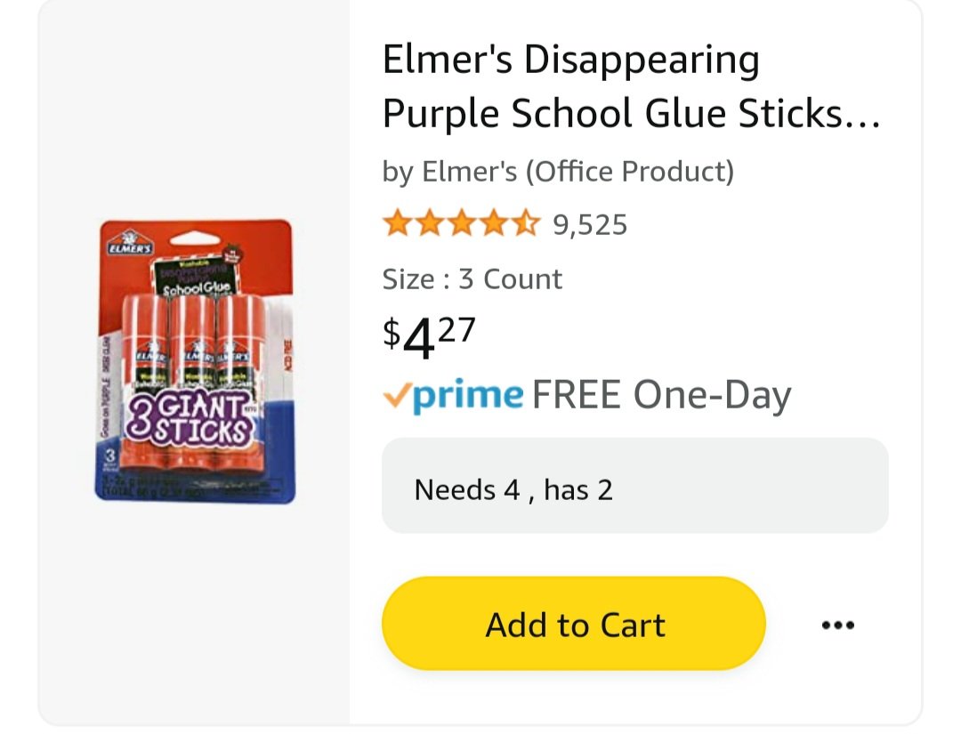 What's the least expensive item on your list. Mine are these glue sticks for $4.27! Less than the price of a StarBucks!  amazon.com/hz/wishlist/ls…
Drop yours below! Maybe someone will sprinkle some love today! #clearthelist
⬇️⬇️⬇️🍎🍎🍎🍎🍎🍎🍎⬇️⬇️⬇️