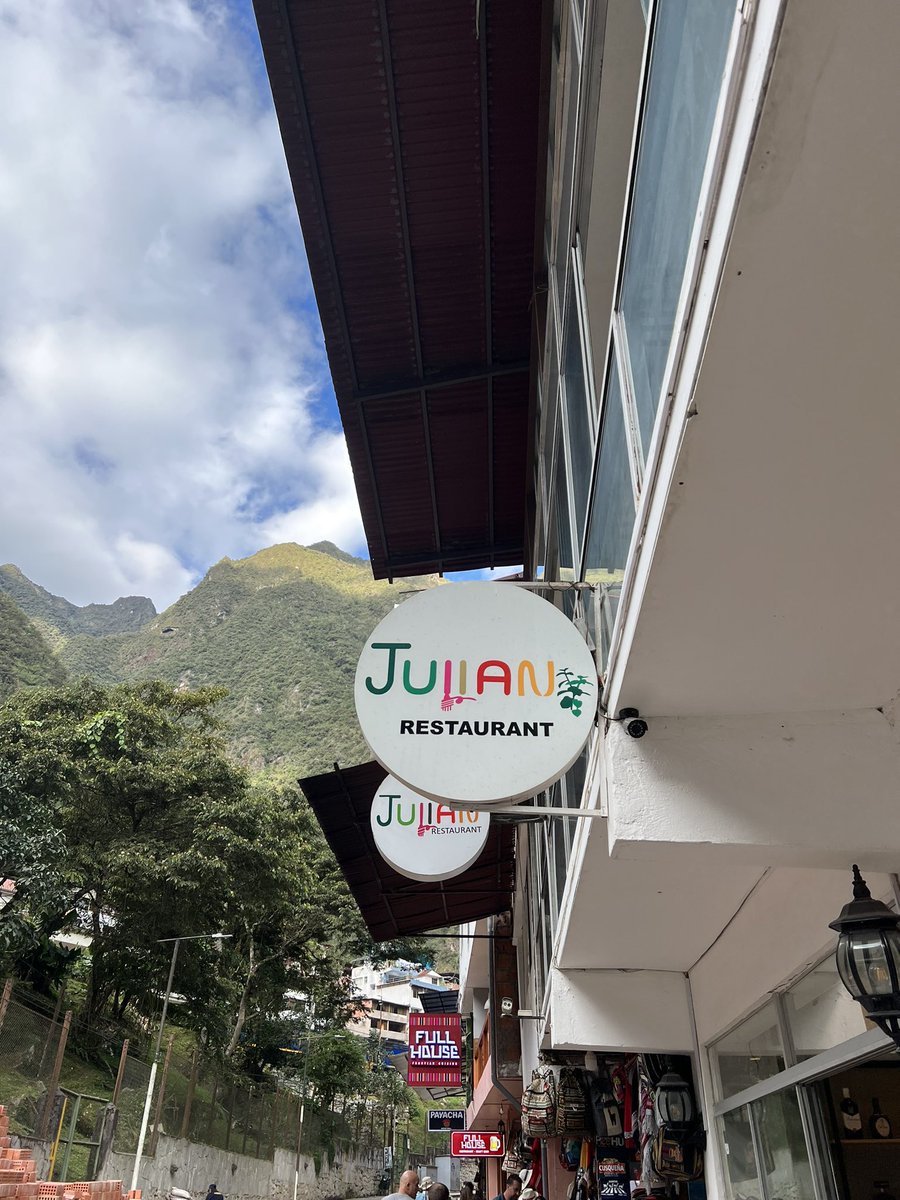 Iitposts's tweet photo. Will be reviewing #JulianRestaurant in Aguas Calientes (Peru) tonight, stay tuned https://t.co/5OaTcWcAgp
