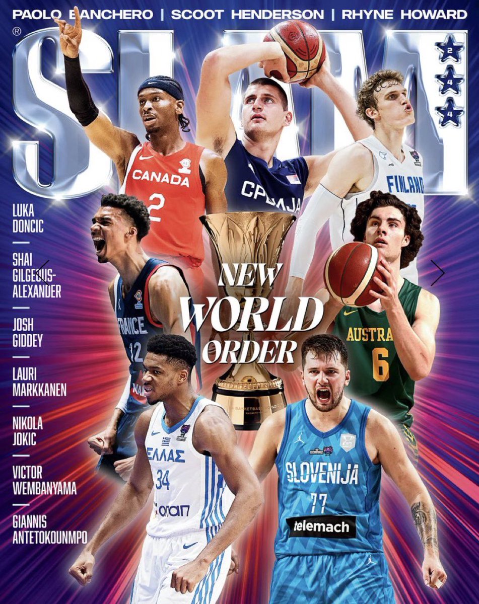 SLAM really left Embiid off their international star cover. Disrespect continues.