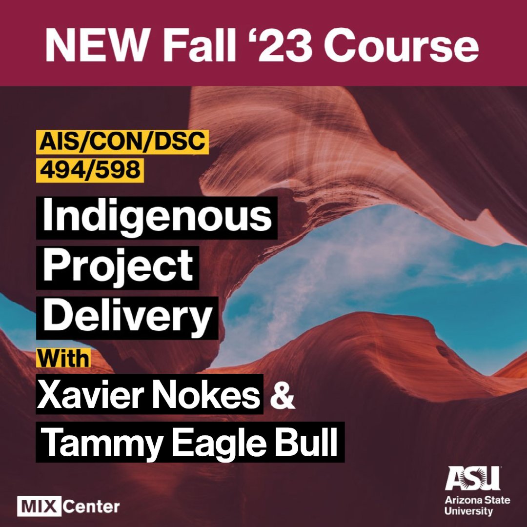 asumixcenter's tweet photo. Have you registered for Fall classes yet? ✍

Indigenous Project Delivery focuses on the thematic space of “monuments” through the lens of Indigeneity. https://t.co/OF7KesetqN