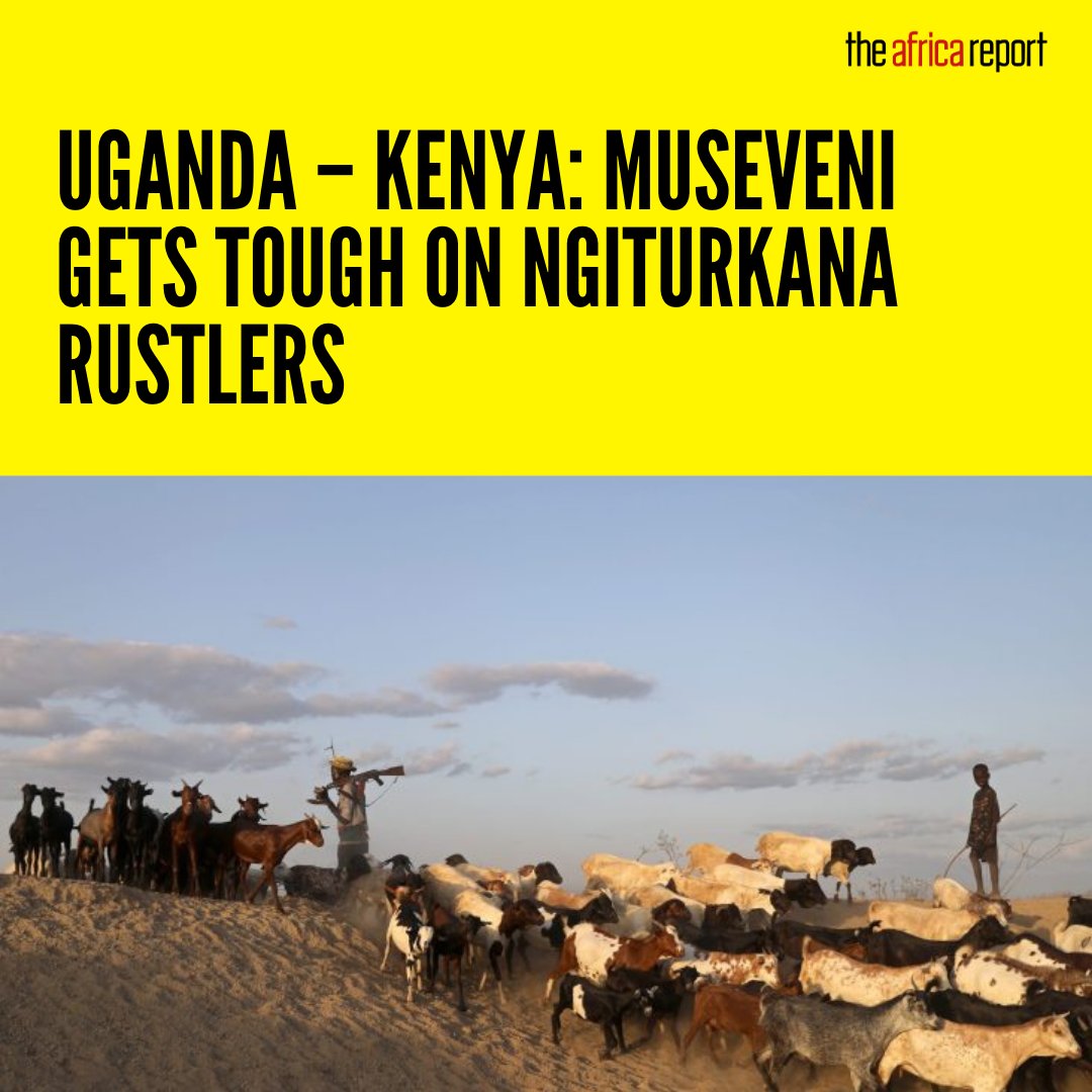 TheAfricaReport's tweet photo. โThe Turkana must never come to Uganda with guns,โ #Uganda President #YoweriMuseveni tells #Kenyaโs #Turkana #cattlerustling communities accused of stealing cattle from #Karamojong. โAnybody who does so must be arrested and charged with terrorism.โ ๐ https://t.co/wrJt4faygM. https://t.co/zSkYHiPxKs