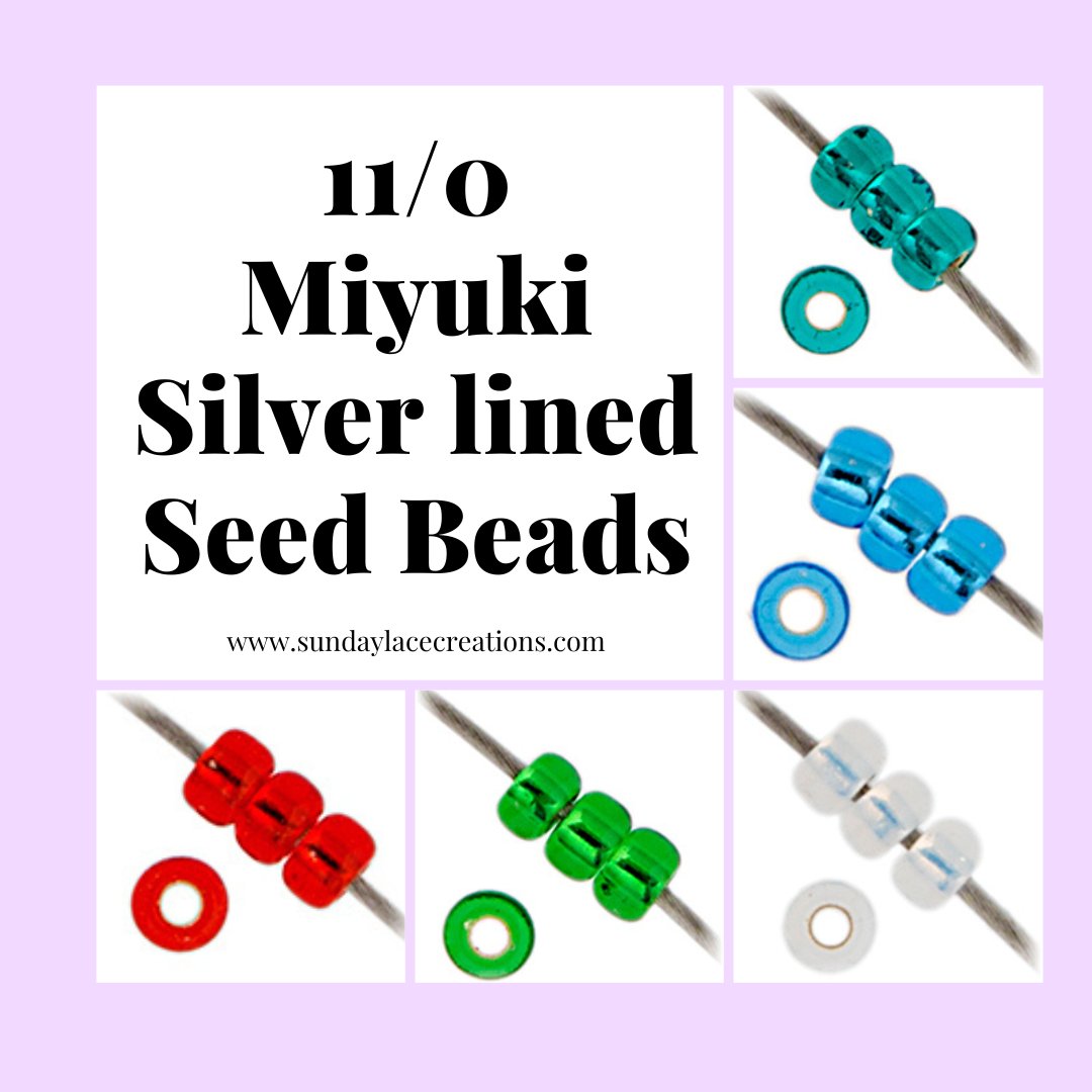 💎Silver Lined beads make your beadwork shine bright like a diamond 💎 mtr.cool/ywssarhyty #beaded #beadstore #beading #nativebeadwork #beadedearrings #SundaylaceCreations #beadsupplystore #beadworktiktok #beadingsupplies #beads #beadwork #beadworker #miyukiseedbeads