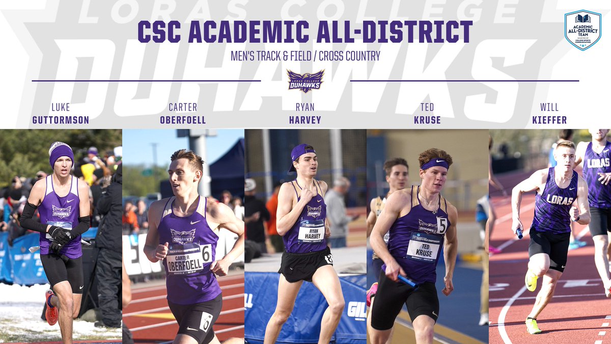 Five From Men's <a href="/LorasDuhawksXC/">Loras Cross Country</a> and <a href="/LorasTrack/">Loras Track & Field</a> Earn CSC All-District Honors

duhawks.com/news/2023/5/31… #GoDuhawks