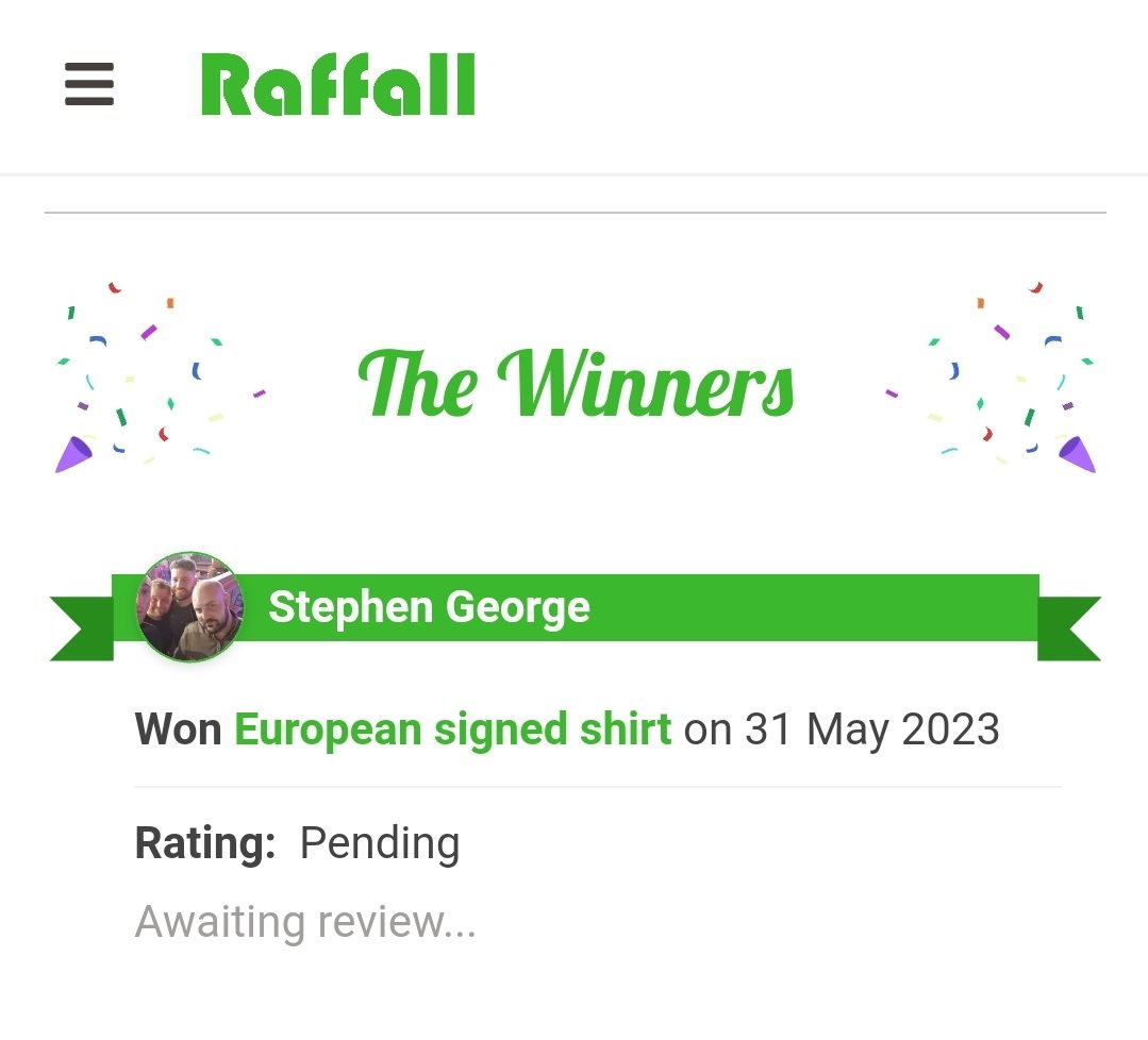 The winner of the signed Nottingham forest shirts!
Congratulations 🎊