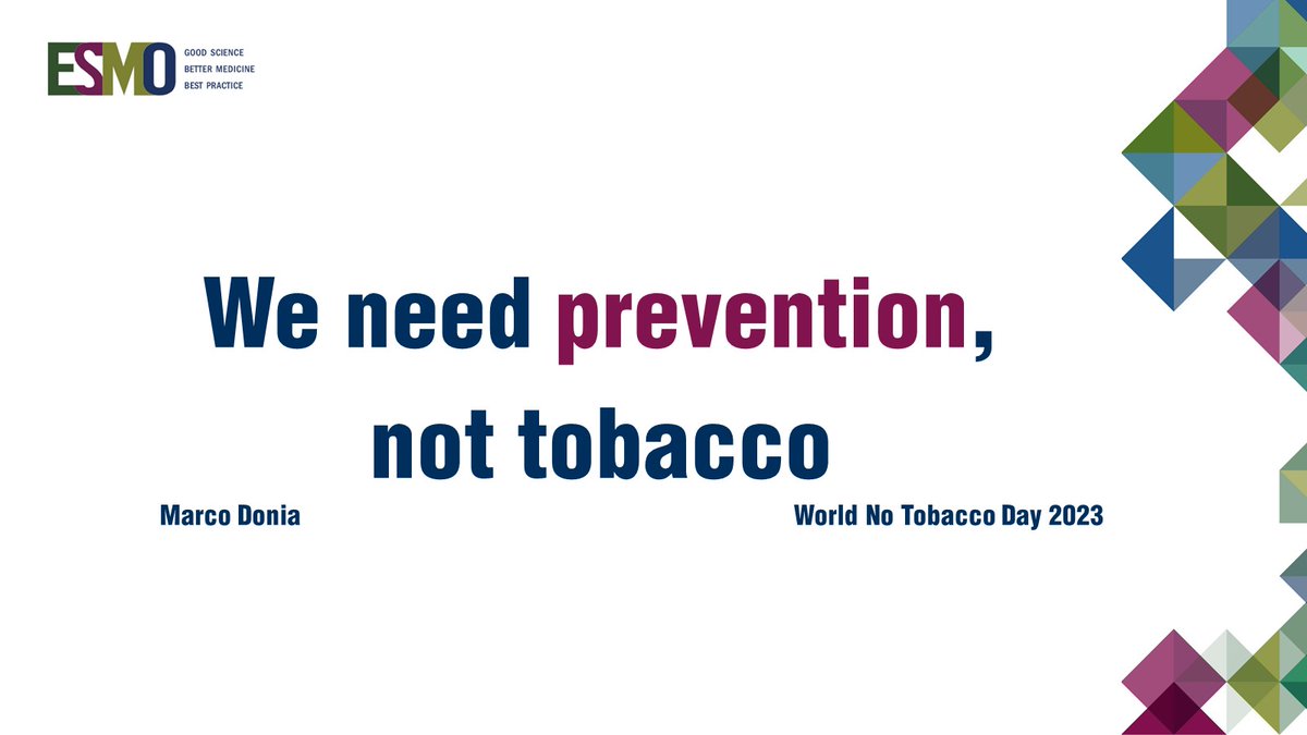 @myESMO supports #WNTD23: tobacco growing & production lead to global ecological harm, #ClimateChange & more #CancerPatients.   

We need anything but tobacco‼️