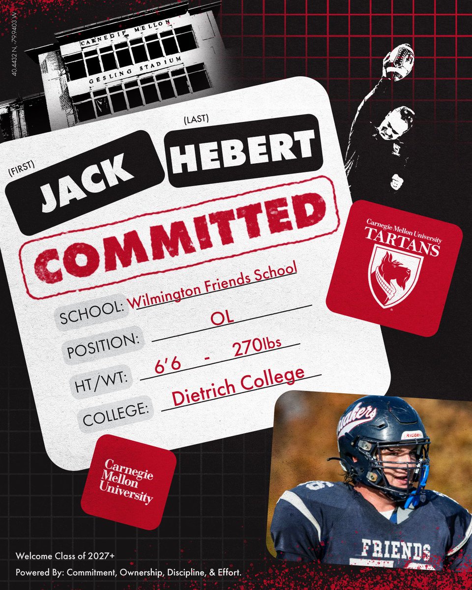 Carnegie Mellon Football tweet media