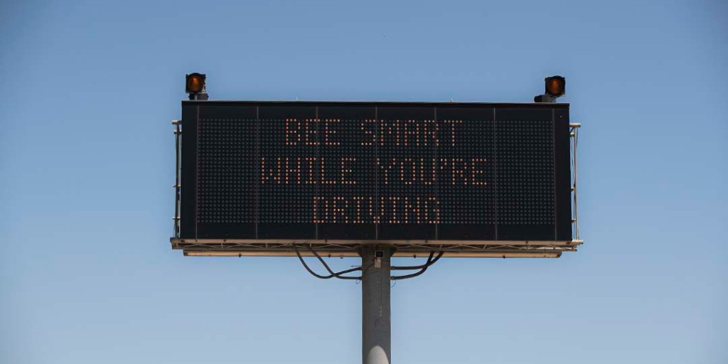 OKDOT's tweet photo. Bee smart while you're driving. Driving buzzed will get you stung! ππ― Driving impaired can lead to a sticky situation, be responsible and have a plan. #WZW #workzonesafe #MakeOklahomaSafe https://t.co/zmdfGLQN1J