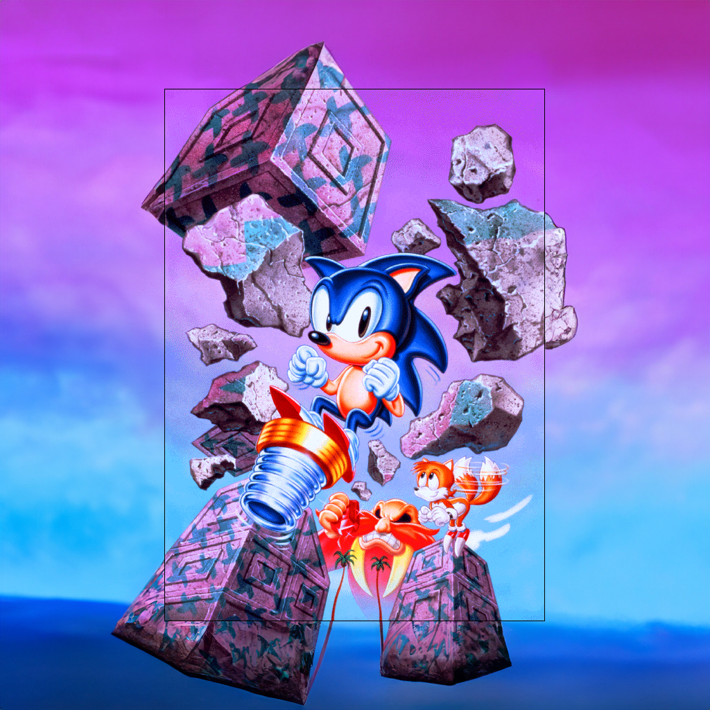 Sonic The Hedgeblog — The cover artwork for 'Sonic Chaos'. Specifically