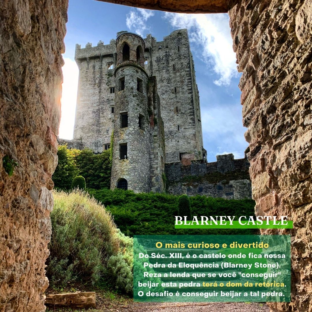 🏰 Descubra a rica história dos castelos da Irlanda e seu passado medieval. Estes foram os 🔝 3 de 2022 , com o belo e lendário Blarney Castle, que não fez parte da lista, mas não poderia ficar de fora. 🪨 #visitireland #irishcastles #kilkennycastle