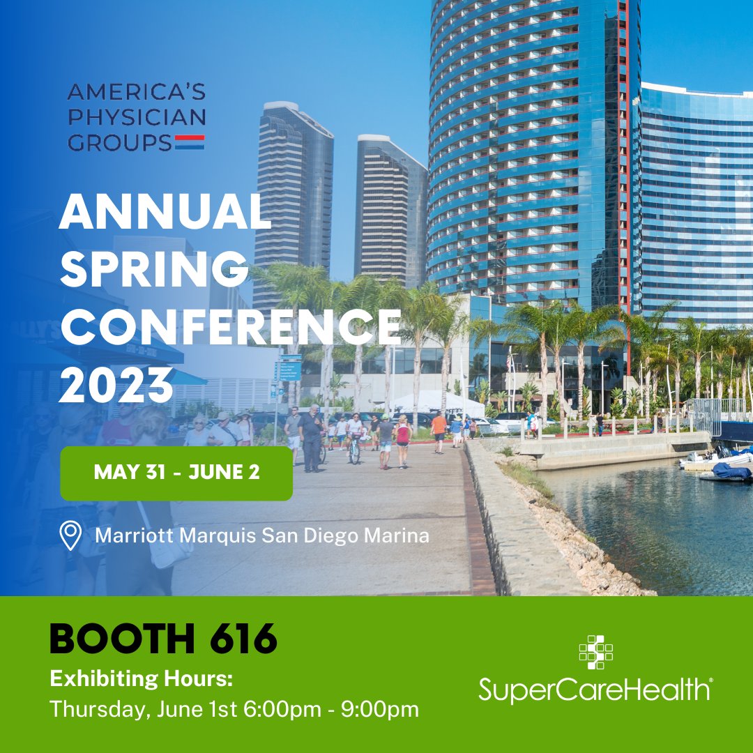 SuperCareHealth's tweet photo. 📢 Healthcare professionals and industry leaders! Tomorrow we will be at the 2023 APG Conference in San Diego. Join us at Booth #616 to experience the future of patient care firsthand.  🌬️⚙️

#SuperCareHealth #APGConference2023 #SanDiego #APG https://t.co/uuklHF7o3x