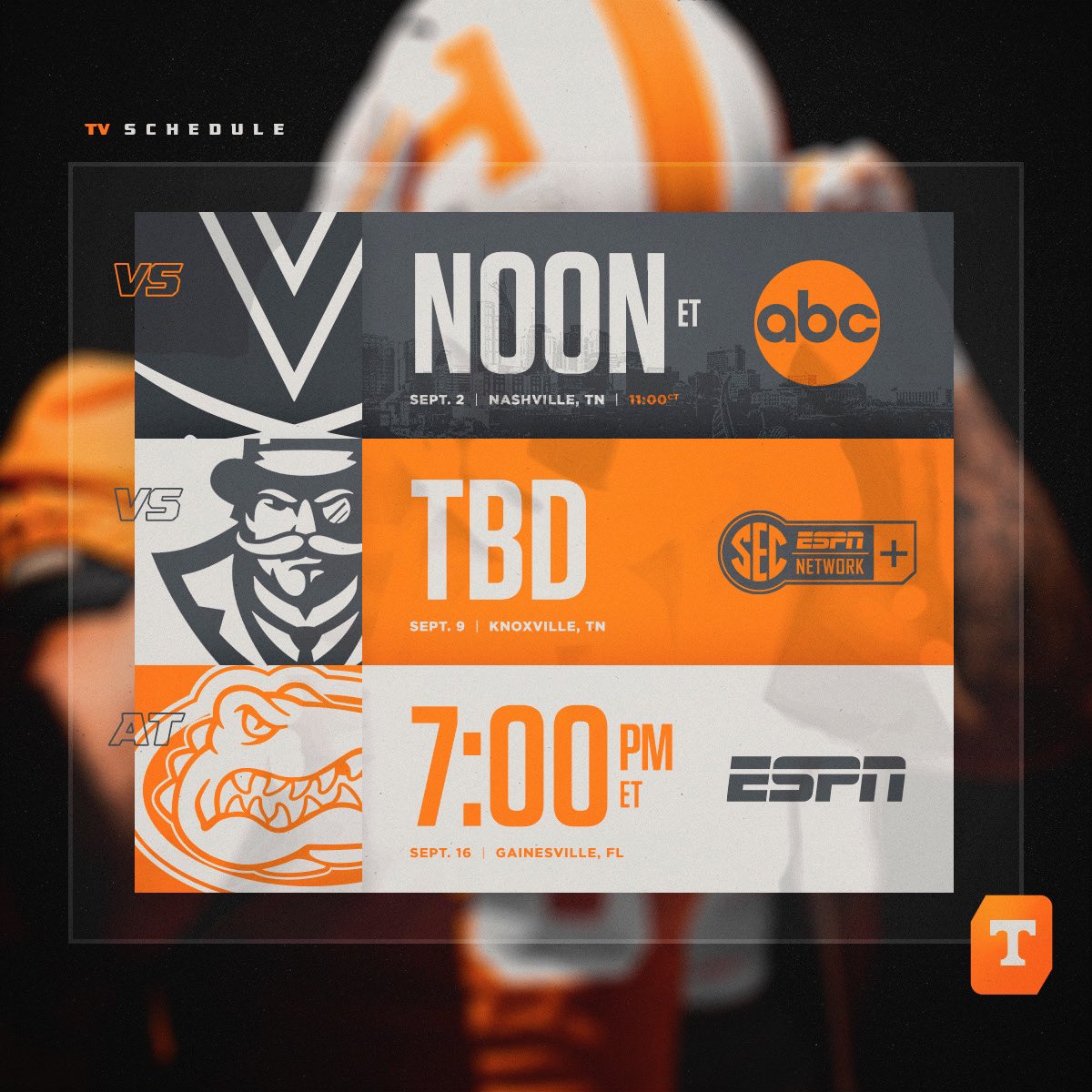 We have game times‼️

#GBO 🍊