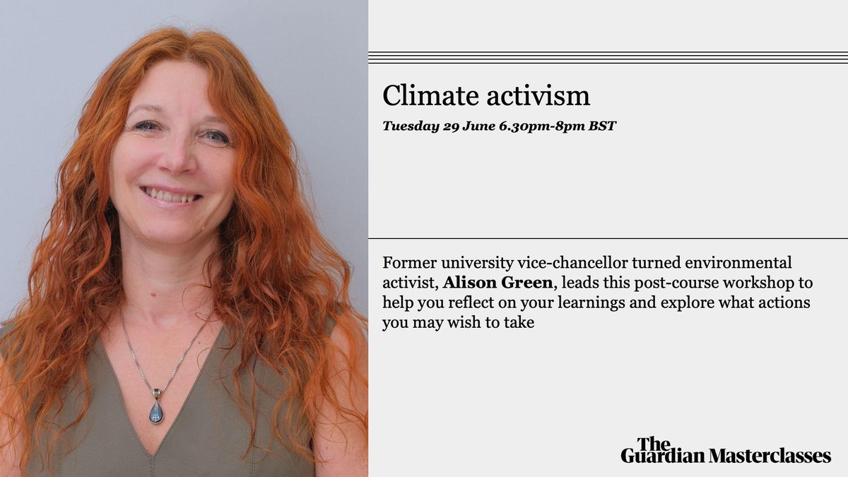 Guardian Masterclasses tweet media