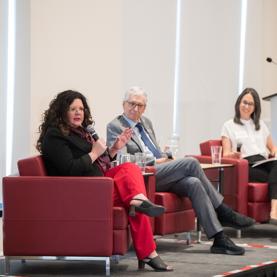 Pleased to give a warm Haskayne welcome to our incoming Dean, Gina Grandy, yesterday, who officially starts her term on Sept. 1. Gina and outgoing Dean Jim Dewald spoke to community supporters at a special Haskayne Hour, where they discussed the future of business and education.