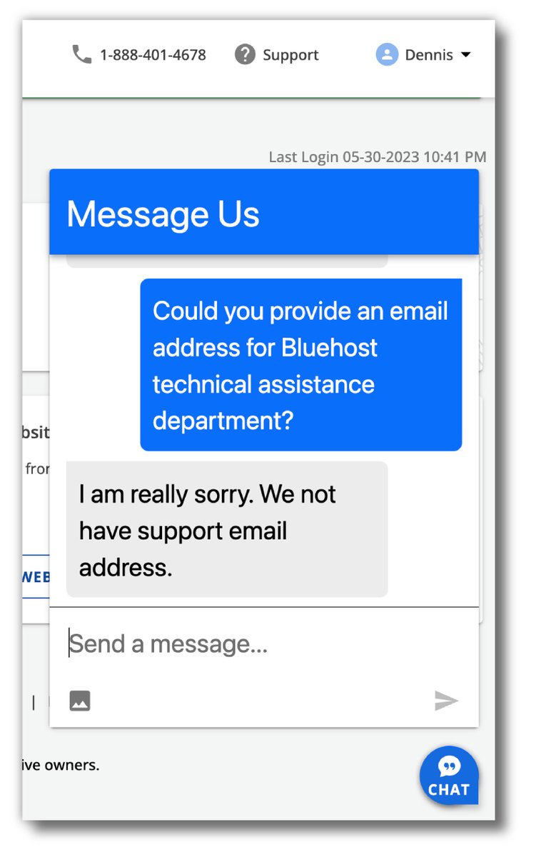 When you realize there's a serious problem at @Bluehost.
@Bluehostsupport