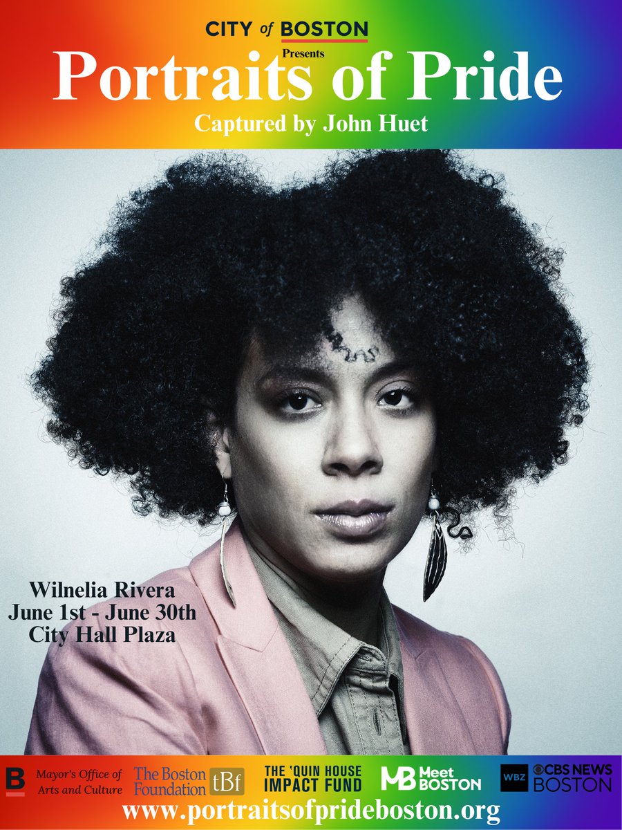 Our Pres + Founder @wilnelia_rivera is a fearless queer pioneer who has shattered barriers for the #mapoli LGBTQ+ community. We're so proud of her and delighted that she'll be honored all June by @PORTRAITSOFPRI. Learn more about @PORTRAITSOFPRI here: portraitsofprideboston.org