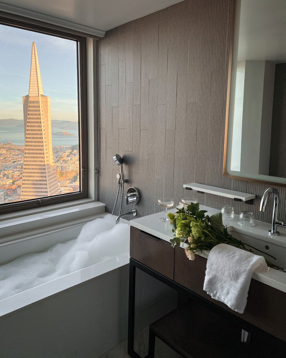 Thank you to @luxurytravelmag for listing #FSEmbarcadero as one of '5 Stunning Hotel Bathrooms to Unwind in Style.' #ExperienceEmbarcadero and see what it means to enjoy #selfcare in the sky 🛁  bit.ly/3OOu3e7

📸: @DanielTriassi