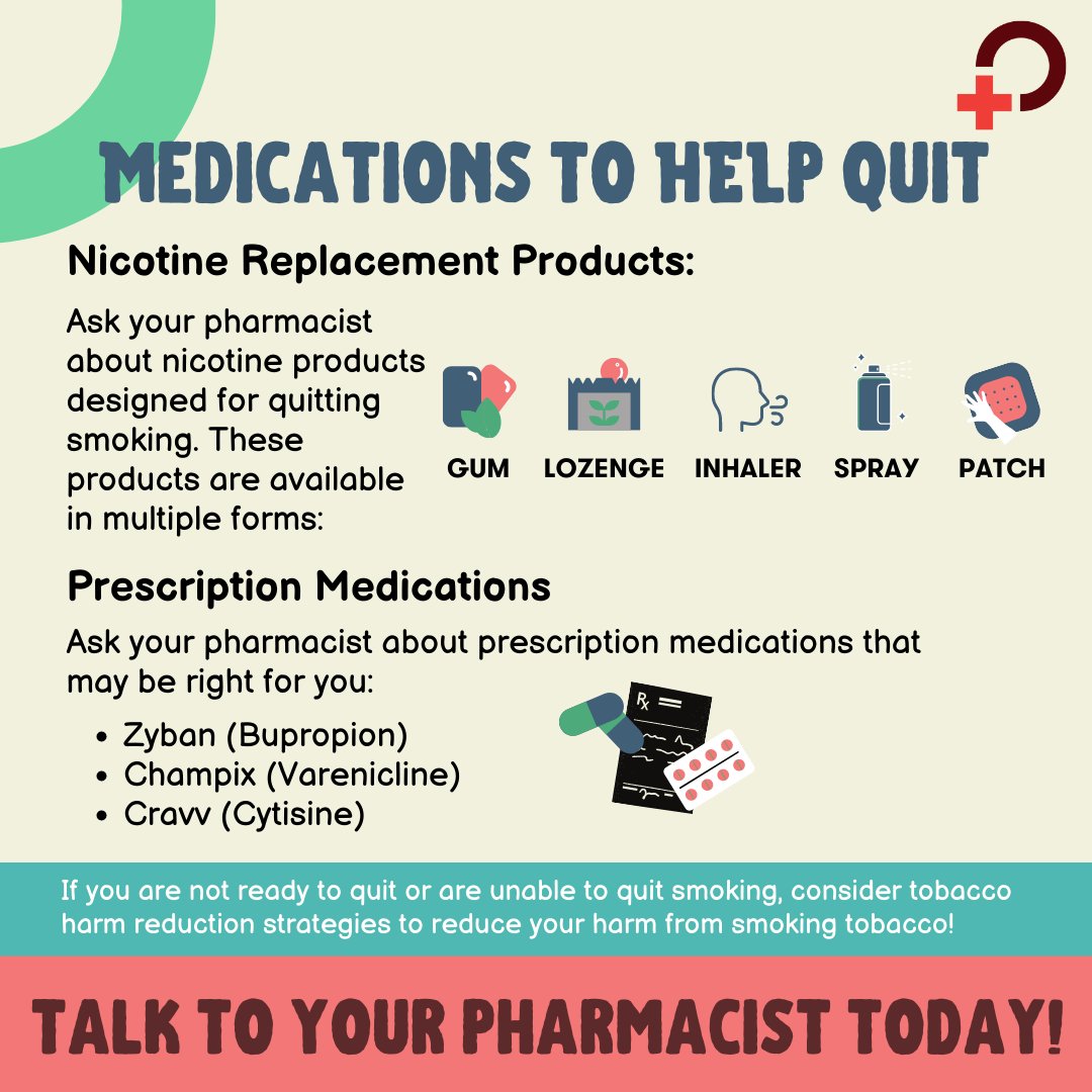May 31 is World No Tobacco Day! Quitting tobacco smoking will improve your health no matter your age and regardless of how long you have smoked tobacco for. Talk to your pharmacist today to learn more and explore strategies to help you quit tobacco! #notobacco #worldnotobaccoday