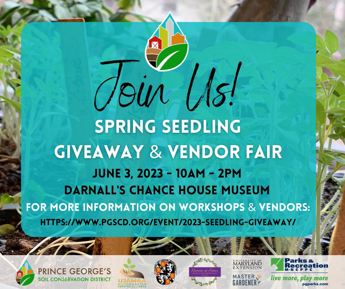 This Saturday, June 3rd, PGSCD, in conjunction with a variety of vendors, will be hosting our annual Seedling Giveaway! No RSVP needed, come join us! For more information: pgscd.org/event/2023-see…