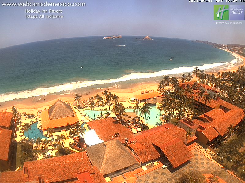 #Ixtapa, #Zihuatanejo.
Temperatura actual: 32° C.
Sensación térmica: 37° C.
Vista desde @HolidayInnIXT centro.
webcamsdemexico.com/webcam/ixtapa-…