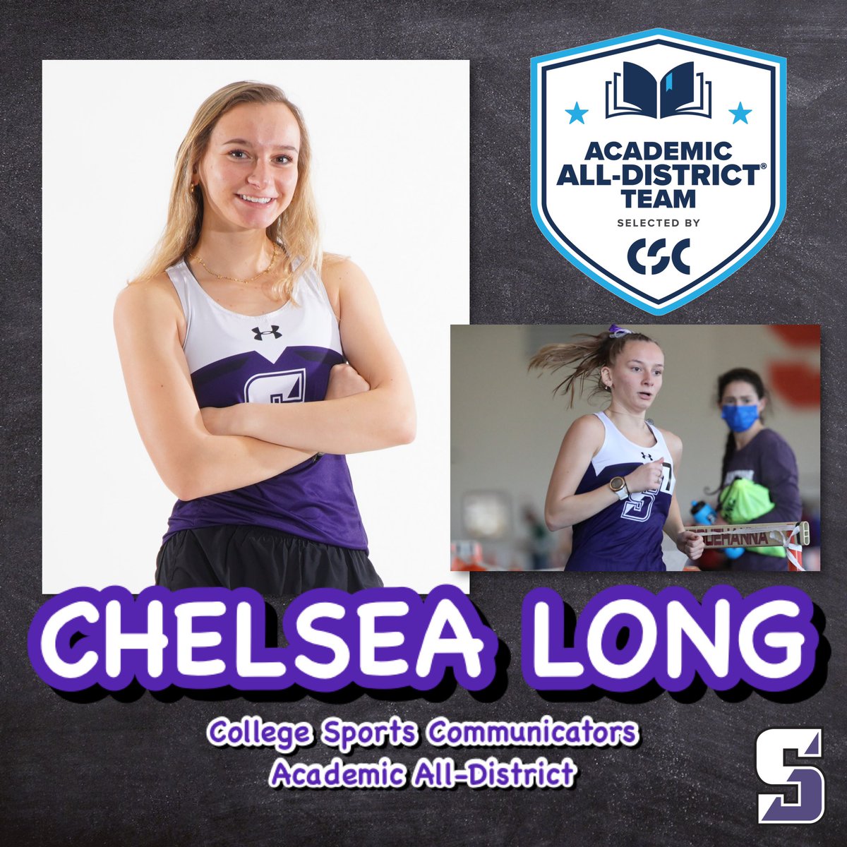 Congratulations to our 4 XC/TF Women who were named to the @collsportscomm Academic All-District Team today!