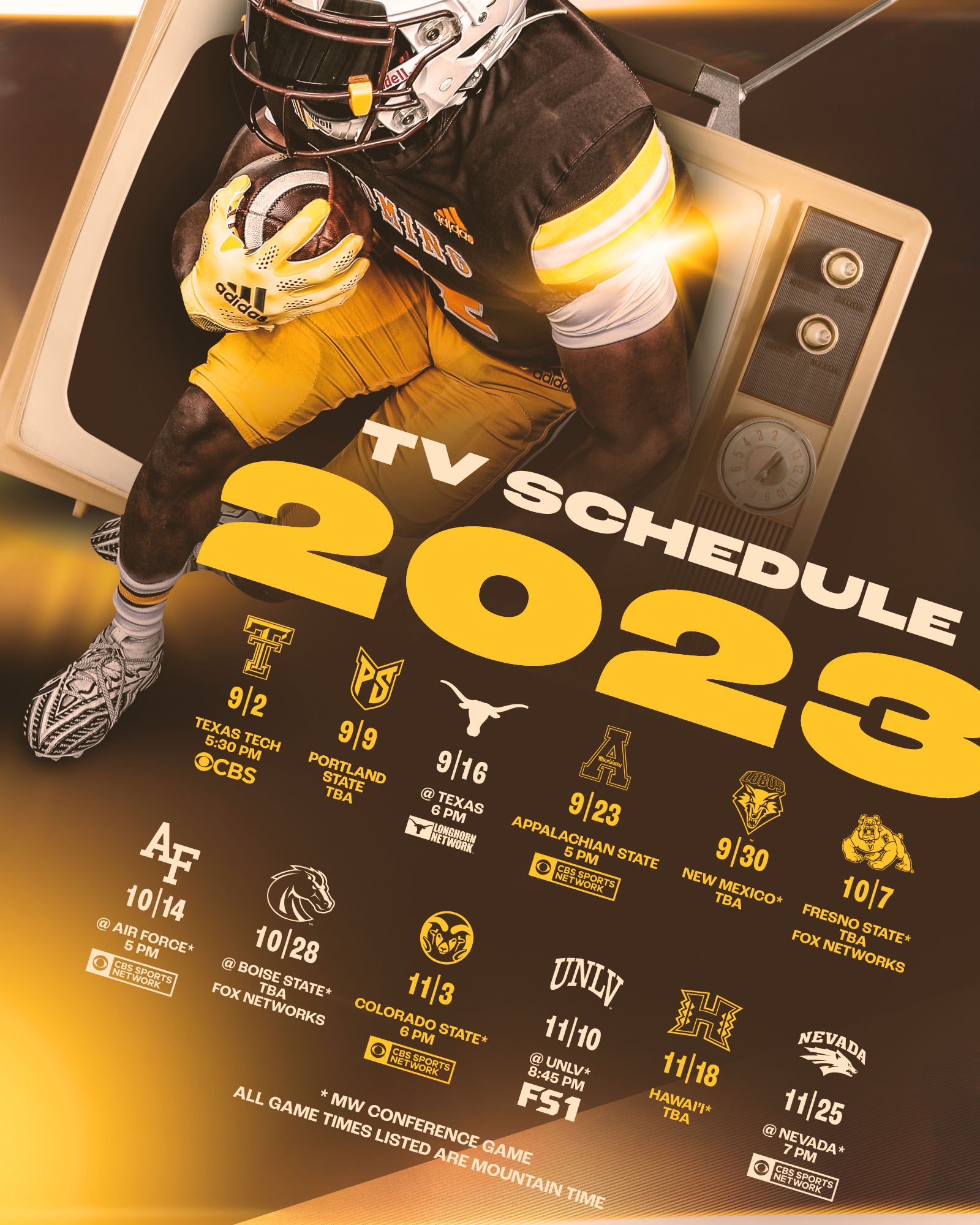 Wyoming cowboys football schedule deals