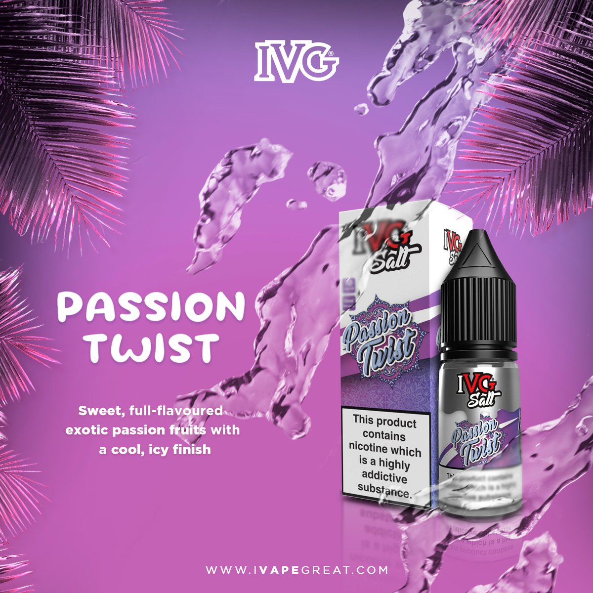 ivgeliquids's tweet photo. Looking for a new flavour to try? Look no further!
Full-flavoured passion fruits with a twist of ice, perfect for the summer ๐
#ivapegreat #summerflavours #summervibe #nicsalt #IVGsalt #notobaccoday https://t.co/E5Splg0C98