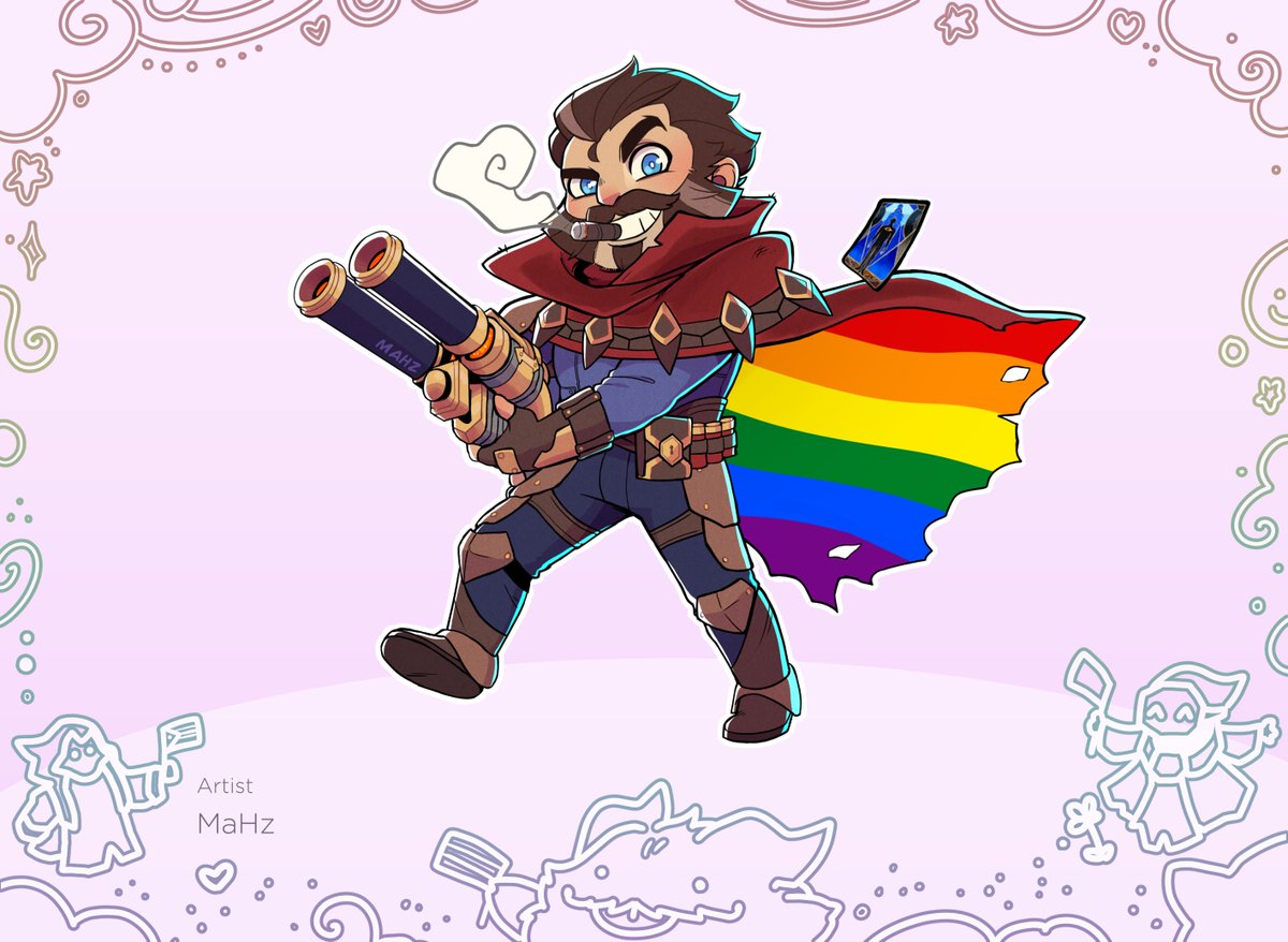 LoLPrideChibis's tweet image. The most wanted man in the Bilgewater - in more ways than just one - is here! Malcolm Graves, everyone! (He even took a bath just for this occasion.)

🎨: @MadMahz