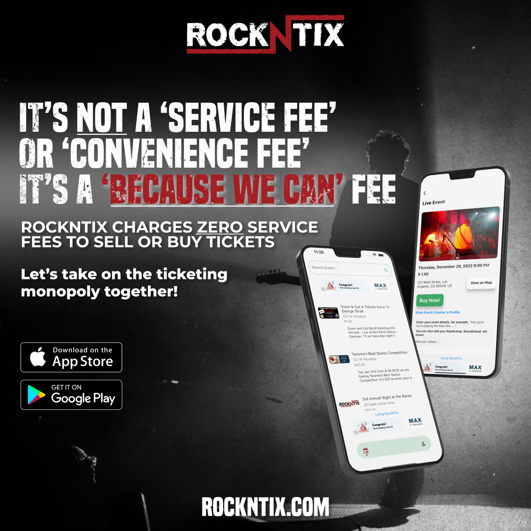 Hey @Ticketmaster! What is a 'Convenience Fee' exactly?! LET'S END THE #TICKETING #MONOPOLY TOGETHER! LA-based RockNTix charges ZERO SERVICE FEES to sell or buy #tickets! More info @ RockNTix.com  
#RockNTix #iOS #Android #TaylorSwift #ticketmaster #LiveEvent #TheCure…