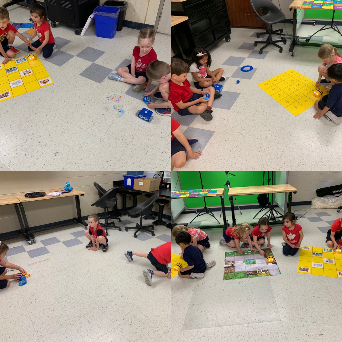 Today we learned how to code using Bee Bots and Botley in our STEAM Makerspace room! @HCDSB_k @hcdsbsteam @GiannottiMrs @StTimothyHCDSB #hcdsbk