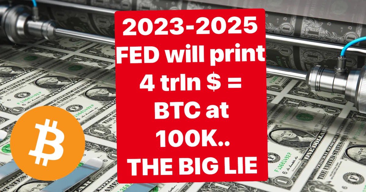 🚨🚨🚨🚨🚨
IMPORTANT

FED printed about $5 trillion during Covid!
In the same period, #BTC increased from 4K to 69K!

Economists' forecasts are that the FED will print about $4 trillion new money over the next 2-3 years.
There is a super HYPE that this is 100% the key to a new…