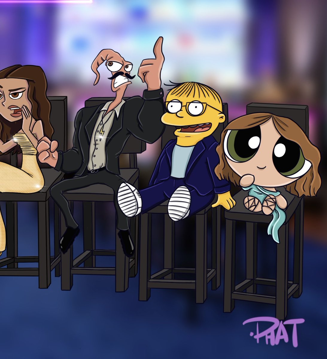 It’s the #VanderpumpRules cast as retro cartoon characters @lala_kent @itsjameskennedy @MusicKillsKate @Andy @LisaVanderpump @scheana @twschwa