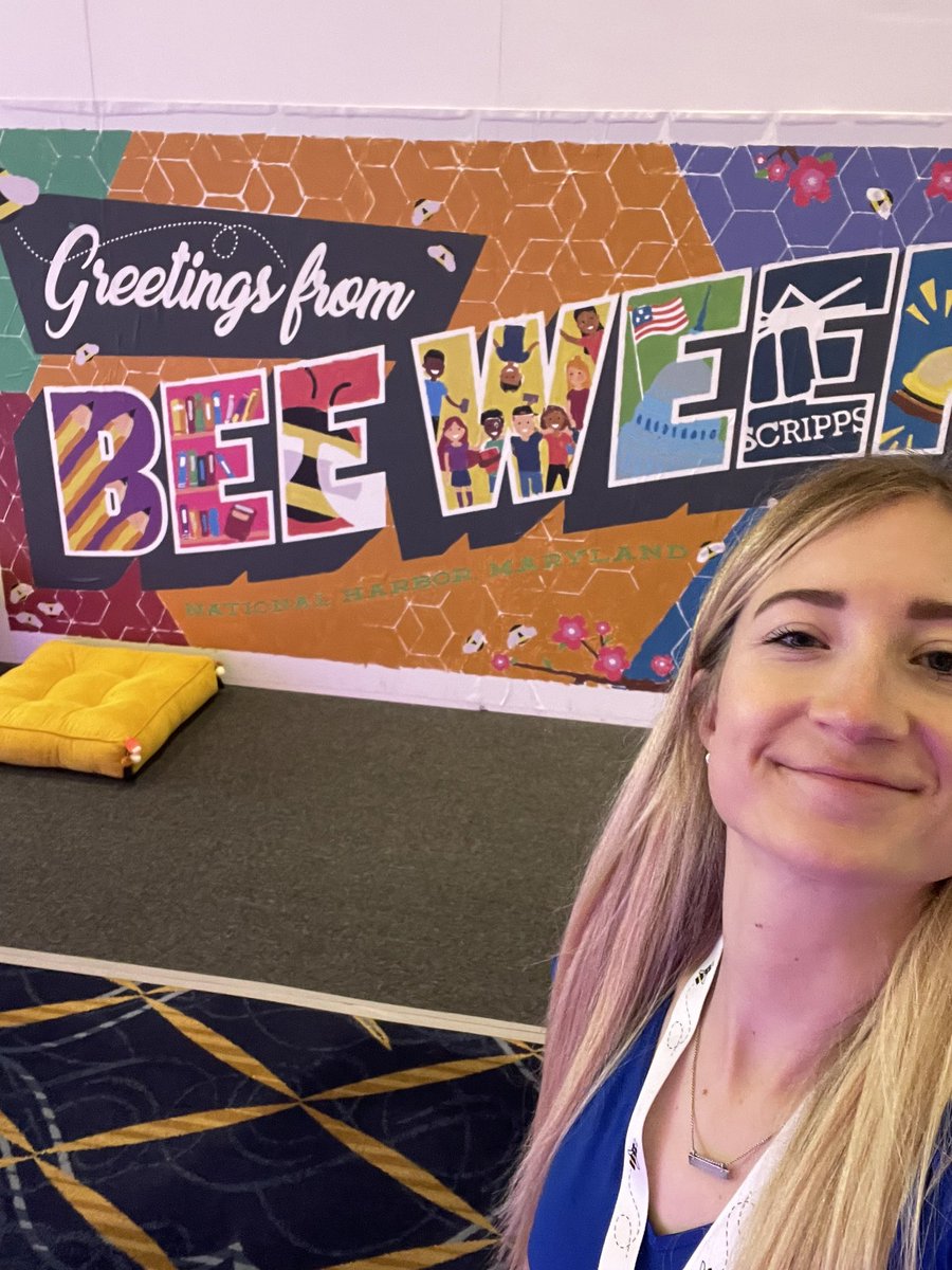 I’m at the <a href="/ScrippsBee/">Scripps National Spelling Bee</a> ! What do you want to know about the competition? What do you want to know from the spellers still in the running? #spellingbee