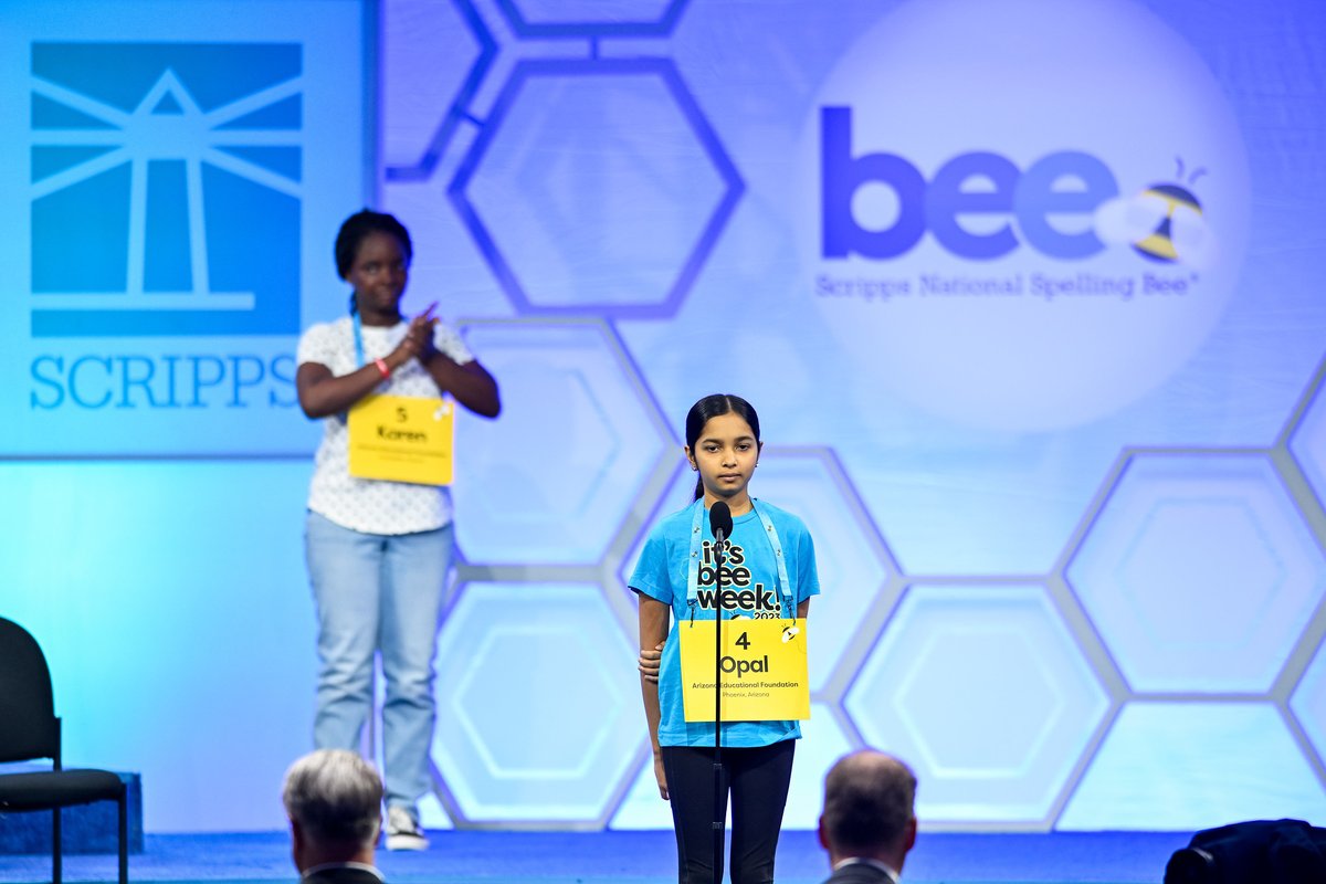 azedfoundation's tweet photo. Opal from #AZBee is one of 56 @ScrippsBee spellers advancing to the Semifinals! Congratulations! We're cheering you on from AZ! #SpellingBee https://t.co/Znle9l38vV