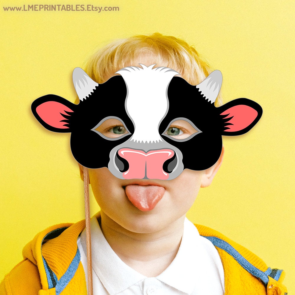 Cow Mask Printable Halloween Costume Black White Animal Farm Animals Paper Craft Spotted Party Masks Adult Kid Birthday Storytelling Masks etsy.me/3MKBSPc

#cowmask #kidsmasks #farmanimals #earlylearning #carnivalcostume #farmpartytheme #cowcostume #otterday