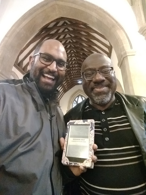 Good to be in #AntiRacism conversations as part of IME2 Training @CofEPortsmouth with @AnthonyGReddie
Can't take a selfie on Zoom, so here's an earlier selfie  (when he first came to speak @StGilesOxford- before my MA Supervison & when doctoral studies were a dream!)