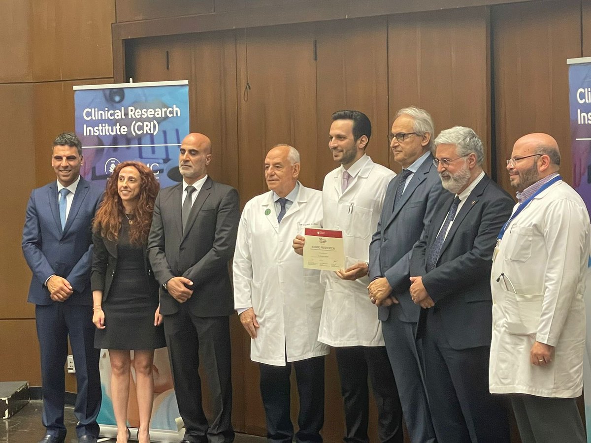 Marlene__ch's tweet photo. Congratulations @ESanayeh Best Presentation Award for the project “Persistent organic pollutants and body weight status in adults”#AUB_CROH23 https://t.co/XGhcKd7kQJ