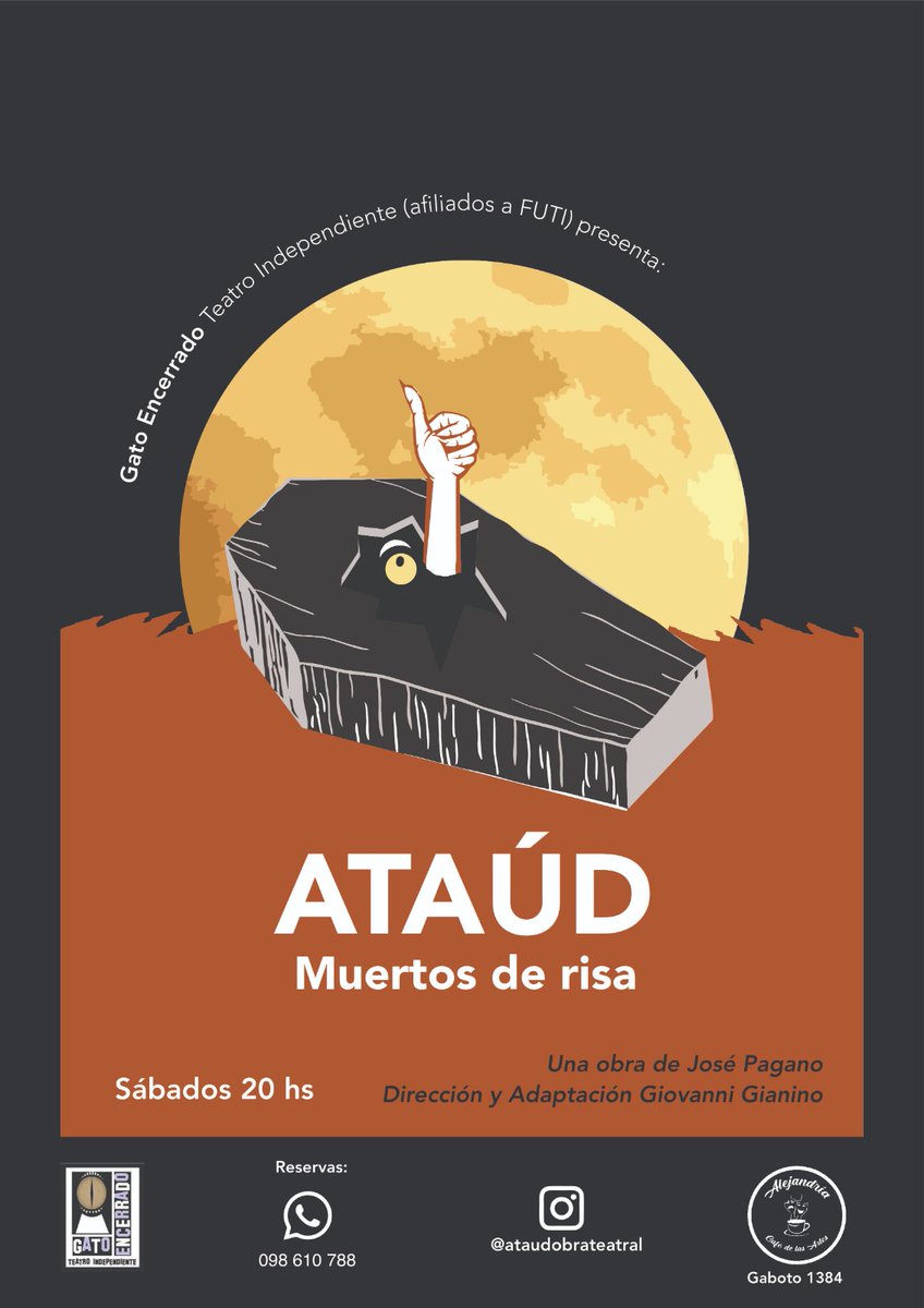 Últimas 2 funciones!
Sábados 20 hs
Alejandría café de las artes
