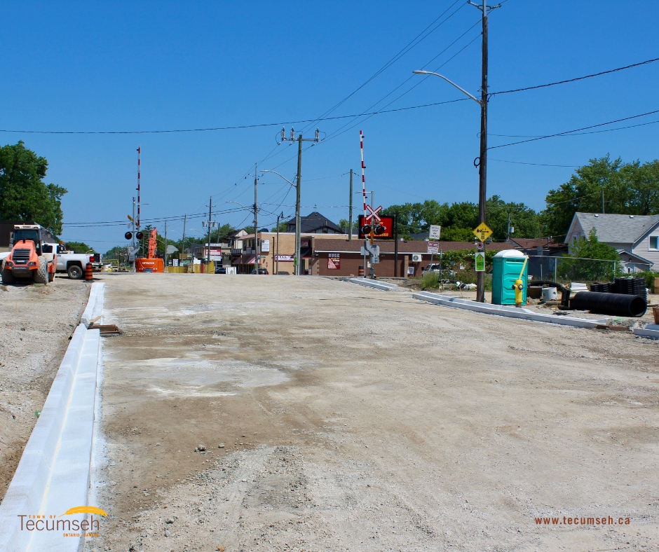 Construction Update: The Lesperance VIA Rail closure remains in effect and is expected to be in place until the end of June due to weather delays and additional water, storm, and sanitary services to reduce future disruptions. For more information, visit tecumseh.ca/lesperanceimpr….