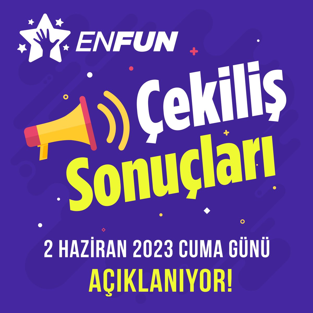 EnFunPlatform's tweet photo. Çekilişimizin bugün son günü. Çekiliş sonuçlarımız 2 Haziran Cuma günü açıklanıyor.
#çekiliş #enfun #enfunplatform #ensevdiginyildizlarseninle #influencer #imzalı #ürün #hediye #fenomen #influencer #müzisyen #ünlü #ünlüler #hediye https://t.co/q9NxFy9xXp
