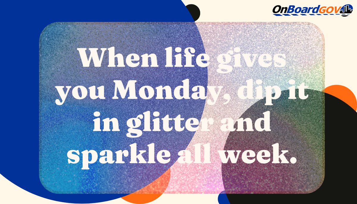 ClerkBase's tweet photo. Happy Monday! Sparkle all week!
#MondayMotivation #readysetgo #localgovernment #allabouttheattitude https://t.co/mA00Q7lFAP