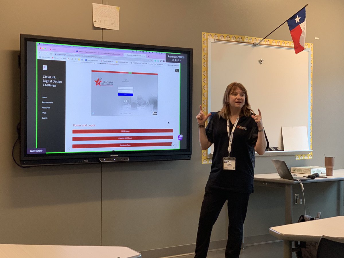 Audra Quetzal (@mrsq_hms) on Twitter photo Good job <a href="/michigan_st8ler/">Karin Stateler, M. Ed.</a> presenting about the <a href="/gcisd/">Grapevine-Colleyville ISD</a> Classlink Design Challenge at <a href="/TIACONtx/">TIACON</a>! #TIACON23 Good job <a href="/michigan_st8ler/">Karin Stateler, M. Ed.</a> presenting about the <a href="/gcisd/">Grapevine-Colleyville ISD</a> Classlink Design Challenge at <a href="/TIACONtx/">TIACON</a>! #TIACON23