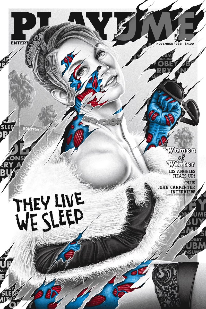 They Live foil prints available from <a href="/StevenLHolliday/">Steven Holliday</a>: brokehorrorfan.com/post/718859524…