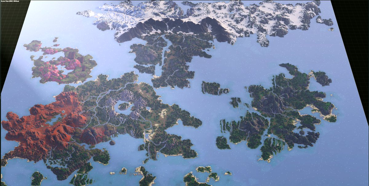 #Minecraft #terrain #minecraft建築コミュ #render #Worldpainter
You read that right, this is just the rendering effect implemented in Worldmachine🤔🤔🤔
The coloring is taken from the blocks in Minecraft.